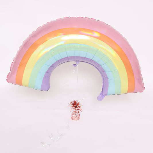 Iridescent Pastel Rainbow Balloon, 30in